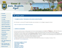 Tablet Screenshot of comune.santa-margherita-ligure.ge.it